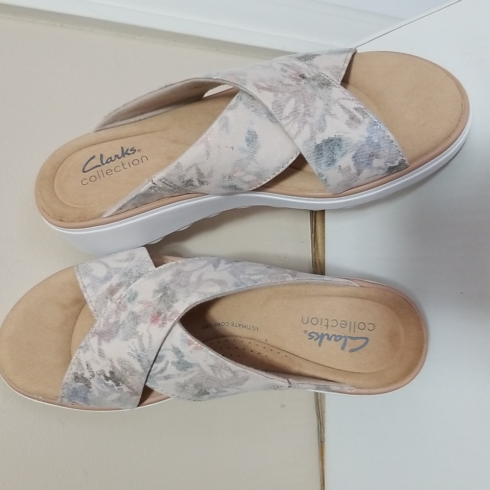 Clark Jillian Gem Slide Sandals sz 6.5 - Picture 2 of 5